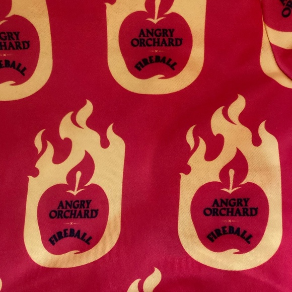 Angry Orchard x Fireball Size Mens Women's M/L One Piece Union Suit Onesie Hood - Picture 6 of 10